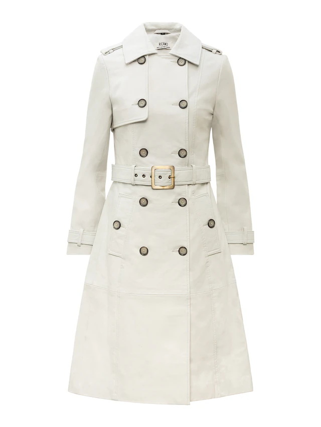 RICANO Trenchcoat »Mantel Gloria« Handgefertigt aus echtem Leder