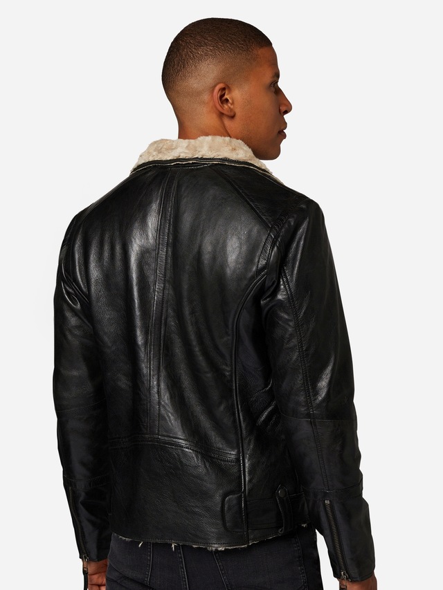 RICANO Bikerjacke »Lederjacke Harlem« Handgefertigt aus echtem Leder