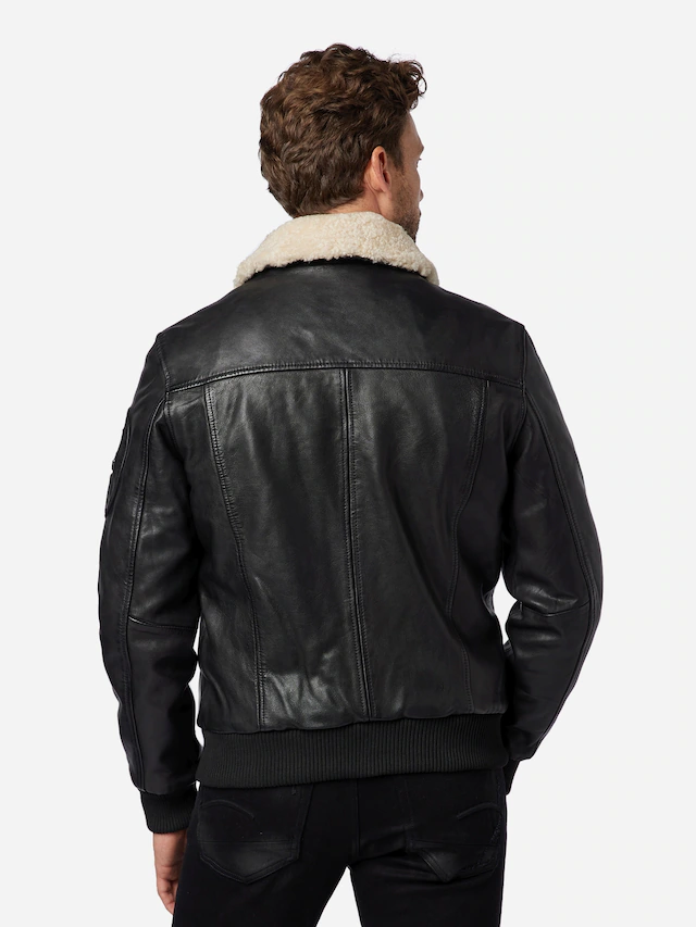 RICANO Bomberjacke »Lederjacke M-Bomber« Handgefertigt aus echtem Leder