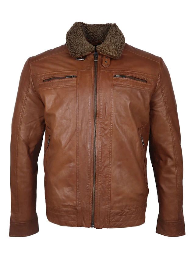 RICANO Lederjacke »Lederjacke Dino« Handgefertigt aus echtem Leder