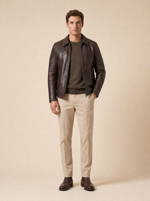 RICANO Lederjacke »Lederjacke Claude« Handgefertigt aus echtem Leder