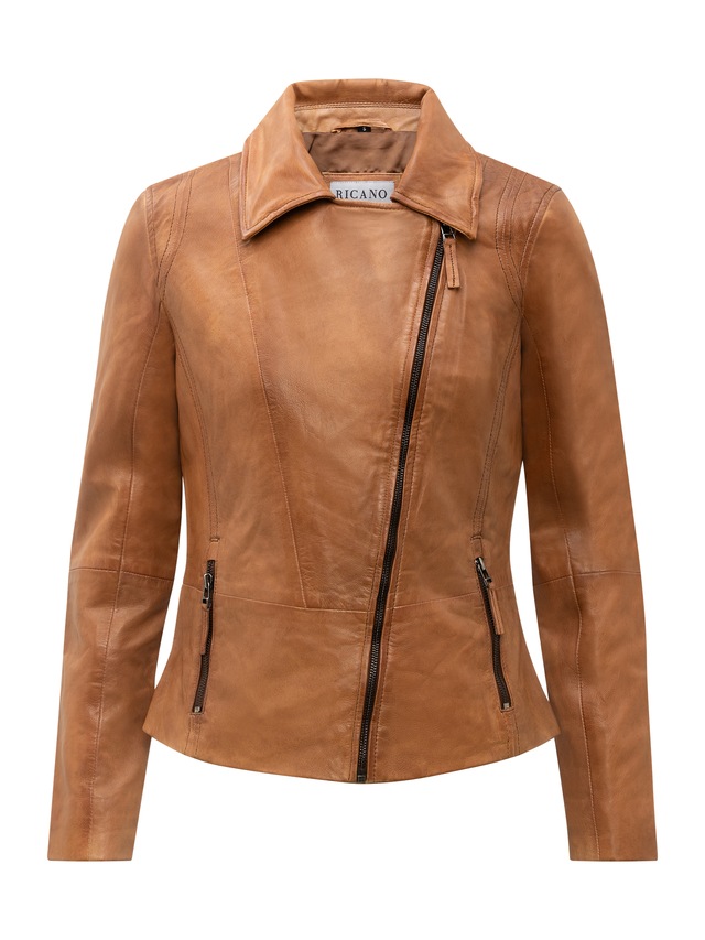 RICANO Bikerjacke »Lederjacke Sally« Handgefertigt aus echtem Leder