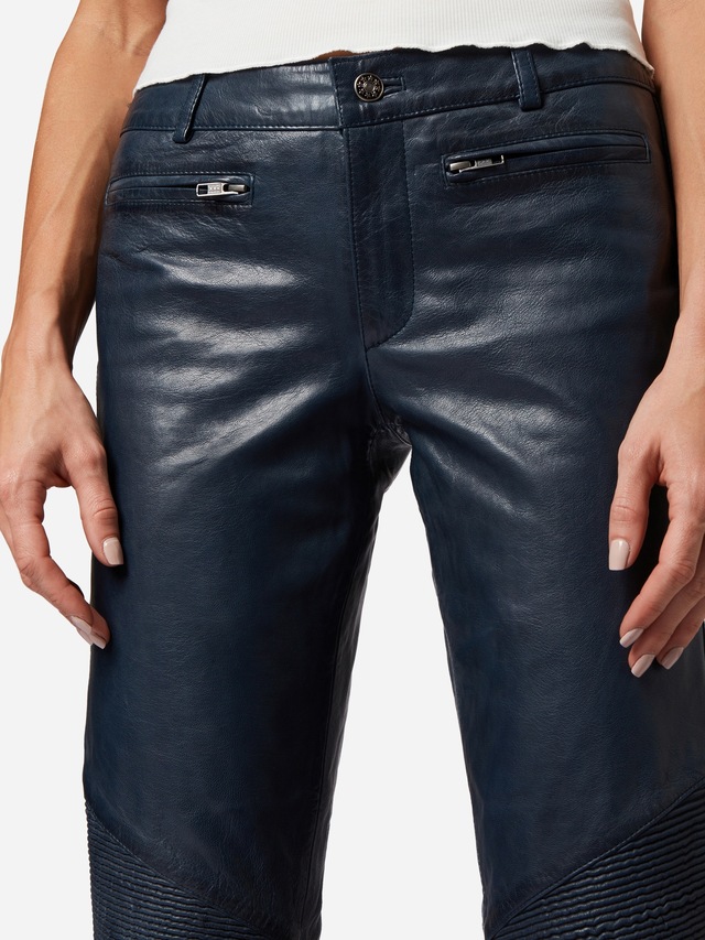 RICANO Bikerhose »Lederhose Donna« Handgefertigt aus echtem Leder