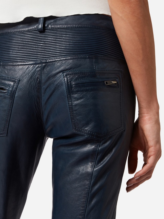 RICANO Bikerhose »Lederhose Donna« Handgefertigt aus echtem Leder