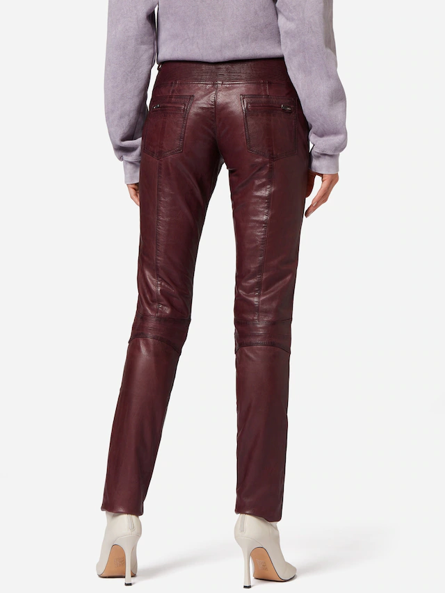 RICANO Bikerhose »Lederhose Donna« Handgefertigt aus echtem Leder