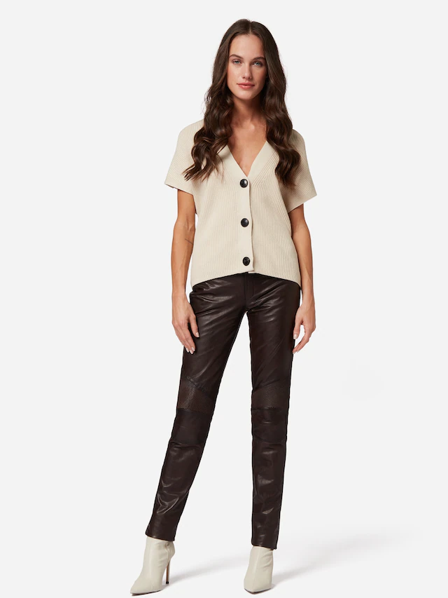 RICANO Bikerhose »Lederhose Donna« Handgefertigt aus echtem Leder
