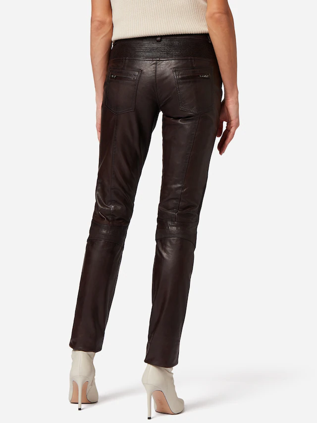 RICANO Bikerhose »Lederhose Donna« Handgefertigt aus echtem Leder