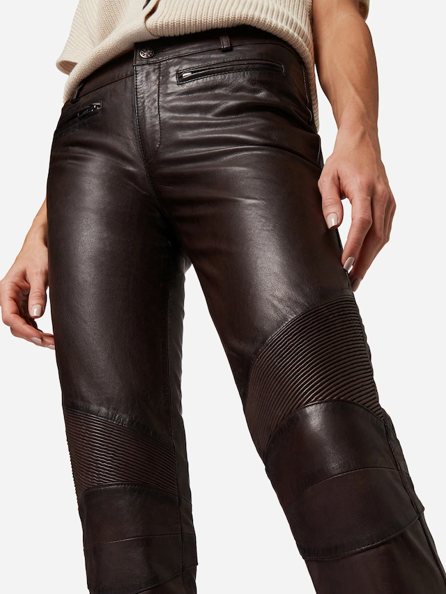 RICANO Bikerhose »Lederhose Donna« Handgefertigt aus echtem Leder