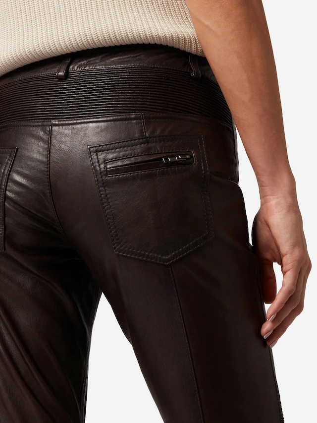 RICANO Bikerhose »Lederhose Donna« Handgefertigt aus echtem Leder