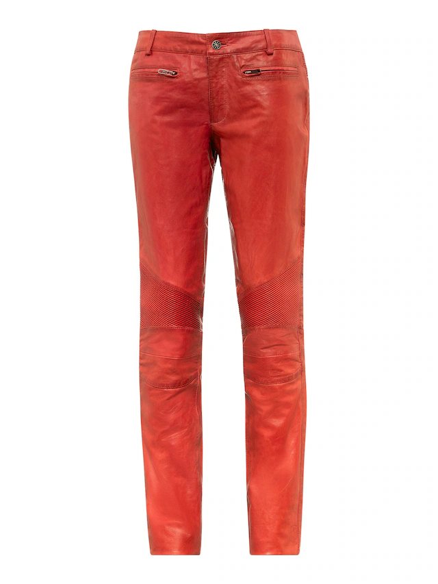 RICANO Bikerhose »Lederhose Donna« Handgefertigt aus echtem Leder