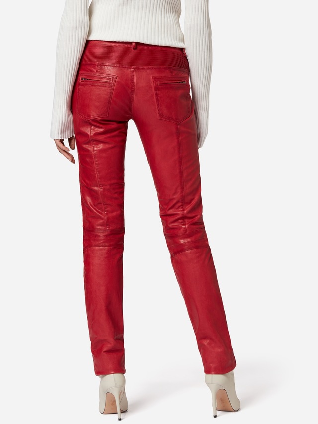 RICANO Bikerhose »Lederhose Donna« Handgefertigt aus echtem Leder