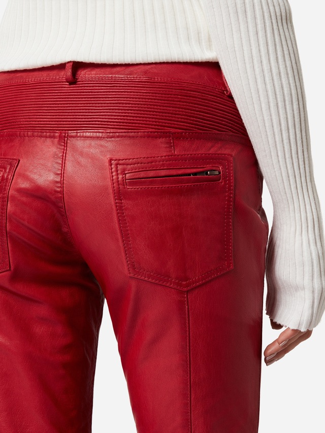 RICANO Bikerhose »Lederhose Donna« Handgefertigt aus echtem Leder