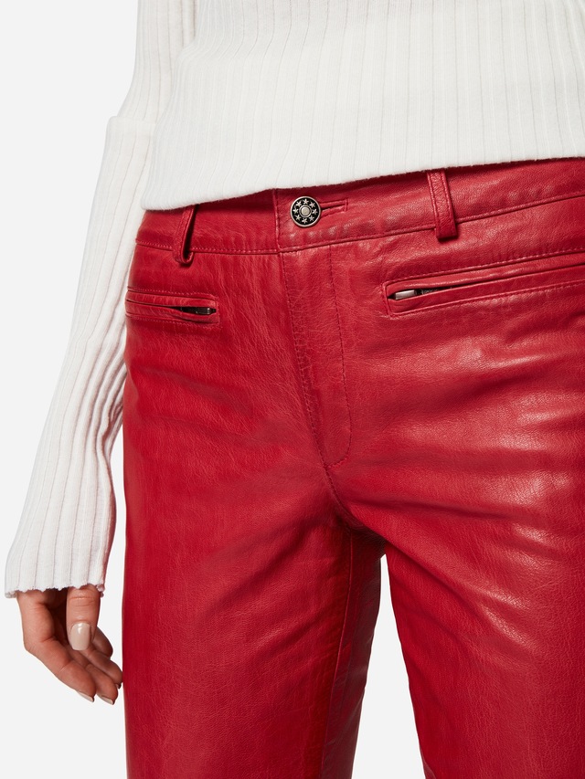 RICANO Bikerhose »Lederhose Donna« Handgefertigt aus echtem Leder