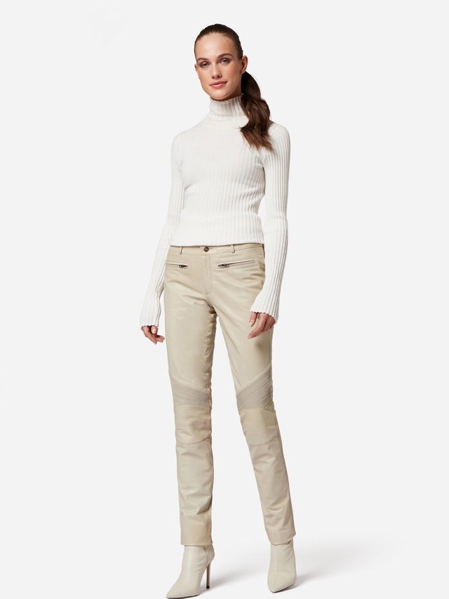 RICANO Bikerhose »Lederhose Donna« Handgefertigt aus echtem Leder