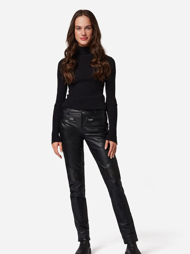 RICANO Bikerhose »Lederhose Donna« Handgefertigt aus echtem Leder