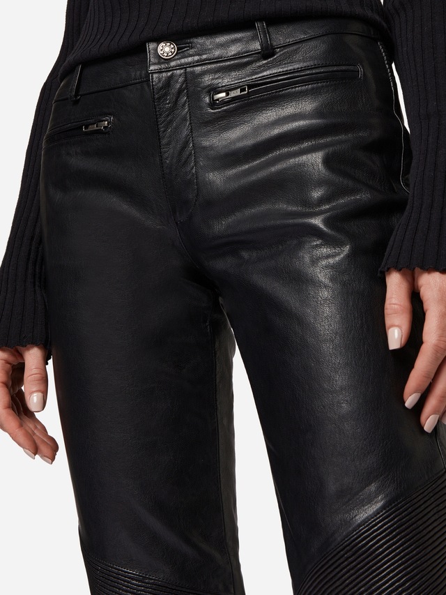 RICANO Bikerhose »Lederhose Donna« Handgefertigt aus echtem Leder