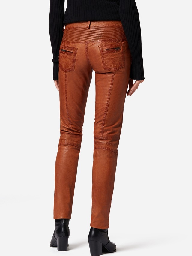 RICANO Bikerhose »Lederhose Donna« Handgefertigt aus echtem Leder