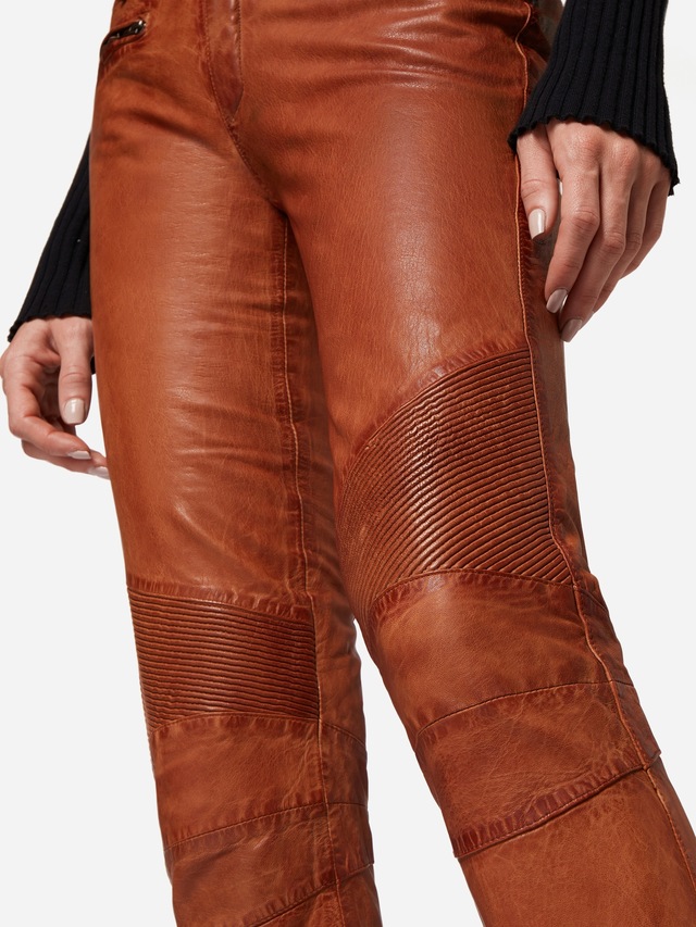 RICANO Bikerhose »Lederhose Donna« Handgefertigt aus echtem Leder