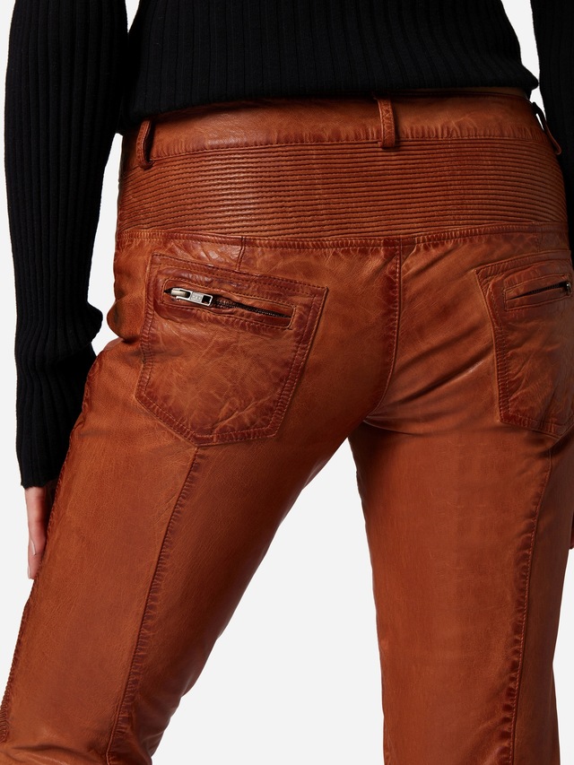 RICANO Bikerhose »Lederhose Donna« Handgefertigt aus echtem Leder