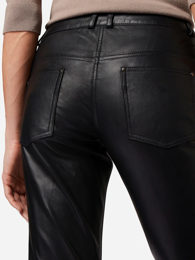 RICANO 5-Pocket-Hose »Lederhose Dorin« Handgefertigt aus echtem Leder