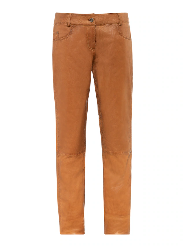 RICANO 5-Pocket-Hose »Lederhose Dorin« Handgefertigt aus echtem Leder