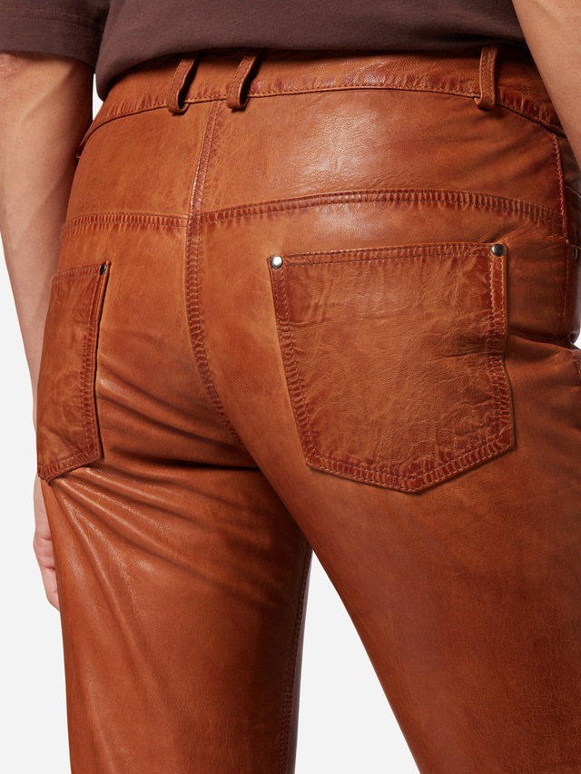RICANO 5-Pocket-Hose »Lederhose Dorin« Handgefertigt aus echtem Leder