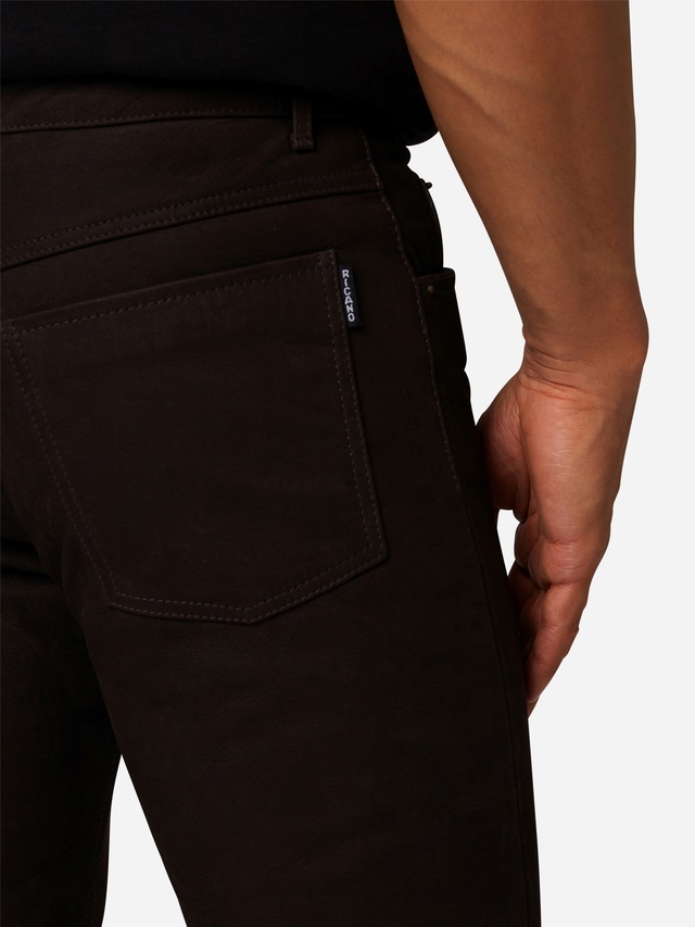 RICANO 5-Pocket-Hose »Lederhose RT-101, Nubuk« Handgefertigt aus echtem Leder
