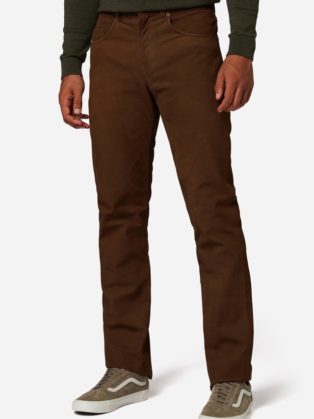 RICANO 5-Pocket-Hose »Lederhose RT-101, Nubuk« Handgefertigt aus echtem Leder