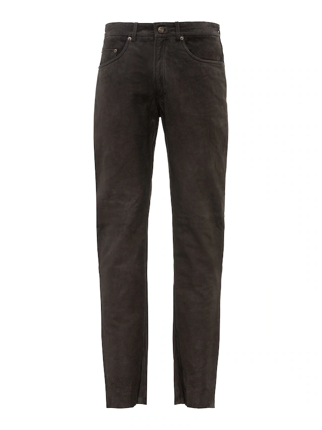 RICANO 5-Pocket-Hose »Lederhose RT-101, Nubuk« Handgefertigt aus echtem Leder