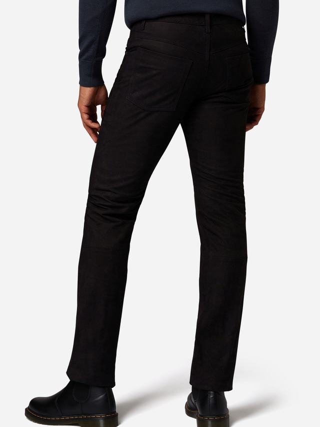 RICANO 5-Pocket-Hose »Lederhose RT-101, Nubuk« Handgefertigt aus echtem Leder