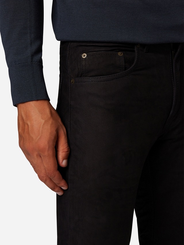 RICANO 5-Pocket-Hose »Lederhose RT-101, Nubuk« Handgefertigt aus echtem Leder