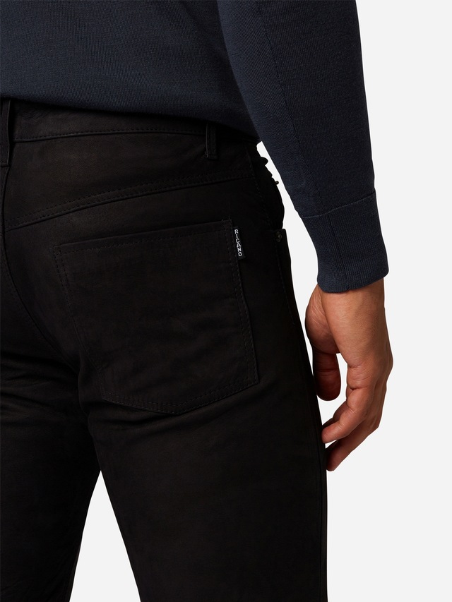 RICANO 5-Pocket-Hose »Lederhose RT-101, Nubuk« Handgefertigt aus echtem Leder