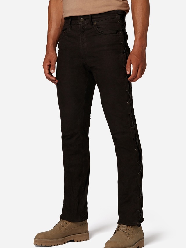 RICANO Lederhose »Lederhose S/L RT-101 (Buff Nubuk - geschnürt)« Handgefertigt aus echtem Leder