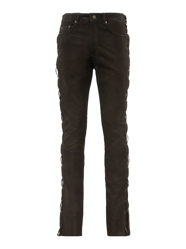 RICANO Lederhose »Lederhose S/L RT-101 (Buff Nubuk - geschnürt)« Handgefertigt aus echtem Leder