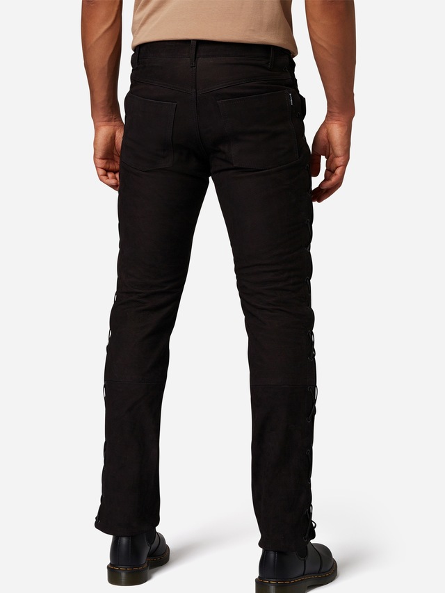 RICANO Lederhose »Lederhose S/L RT-101 (Buff Nubuk - geschnürt)« Handgefertigt aus echtem Leder