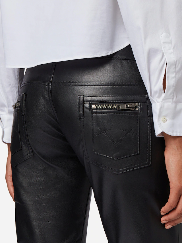 RICANO Lederhose »Lederhose Skinny Pant« Handgefertigt aus echtem Leder