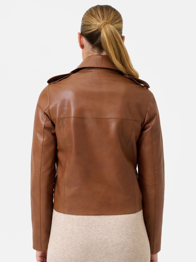 RICANO Bikerjacke »Lederjacke Juana« Handgefertigt aus echtem Leder