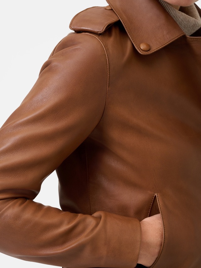 RICANO Bikerjacke »Lederjacke Juana« Handgefertigt aus echtem Leder