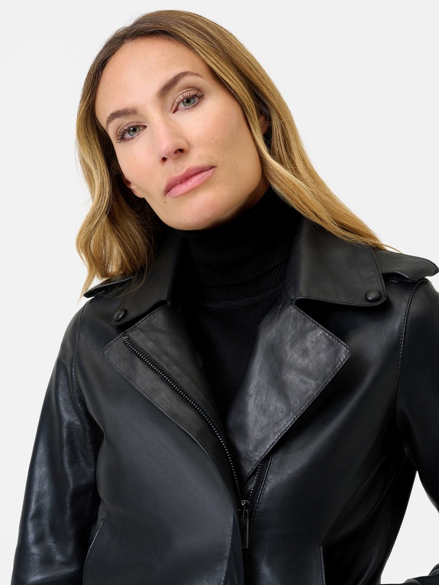 RICANO Bikerjacke »Lederjacke Juana« Handgefertigt aus echtem Leder
