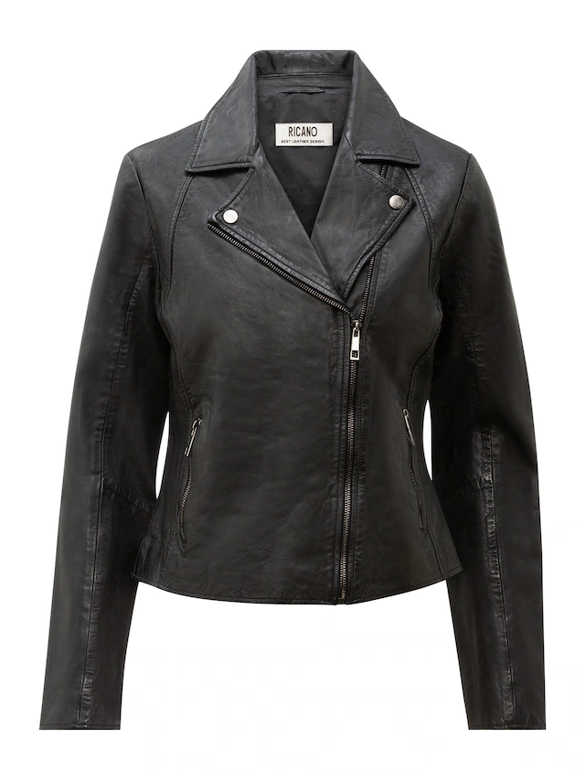 RICANO Bikerjacke »Lederjacke Antonia« Handgefertigt aus echtem Leder
