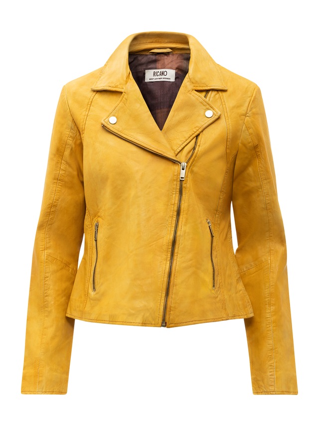 RICANO Bikerjacke »Lederjacke Antonia« Handgefertigt aus echtem Leder