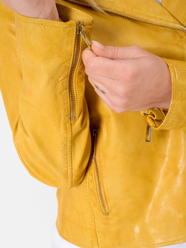RICANO Bikerjacke »Lederjacke Antonia« Handgefertigt aus echtem Leder
