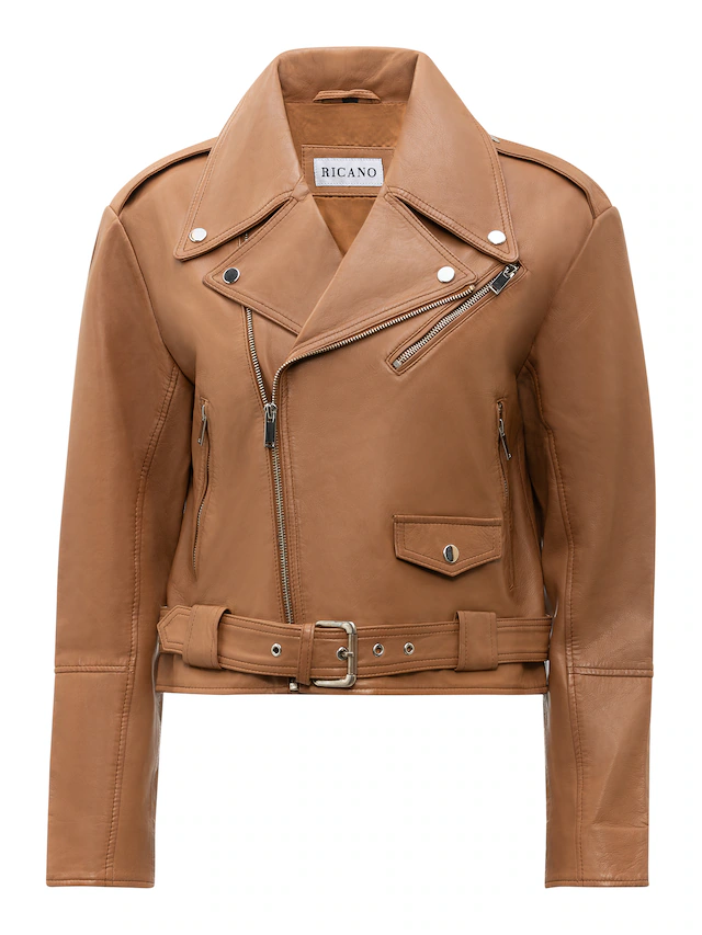 RICANO Bikerjacke »Lederjacke Hera« Handgefertigt aus echtem Leder