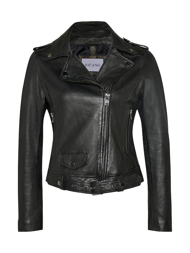 RICANO Bikerjacke »Lederjacke Maja« Handgefertigt aus echtem Leder