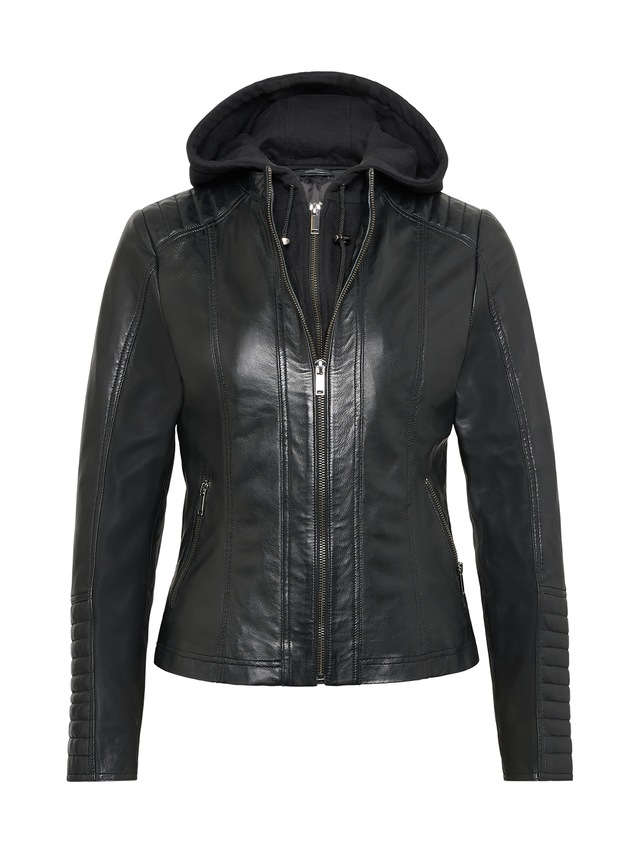 RICANO Bikerjacke »Lederjacke Rania« Handgefertigt aus echtem Leder