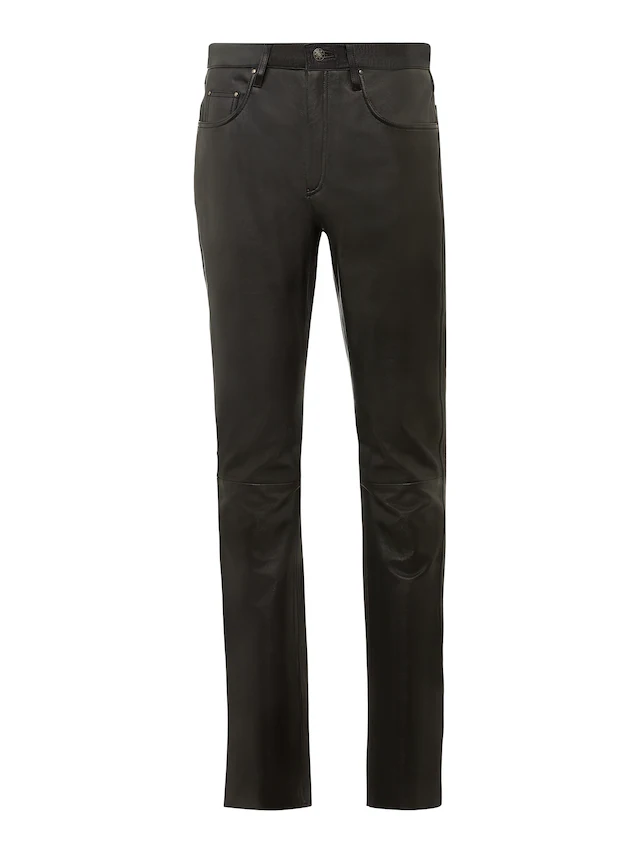 RICANO 5-Pocket-Hose »Lederhose Slim Fit« Handgefertigt aus echtem Leder