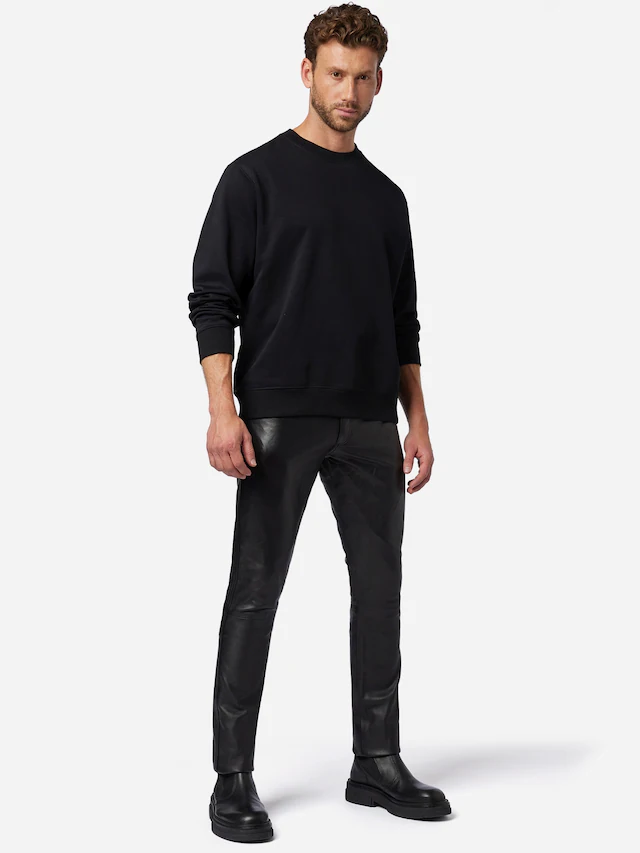 RICANO 5-Pocket-Hose »Lederhose Slim Fit« Handgefertigt aus echtem Leder