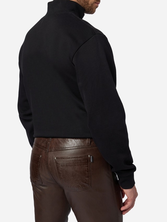RICANO 5-Pocket-Hose »Lederhose Slim Fit« Handgefertigt aus echtem Leder