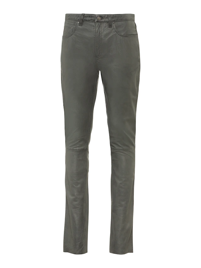 RICANO 5-Pocket-Hose »Lederhose Slim Fit« Handgefertigt aus echtem Leder