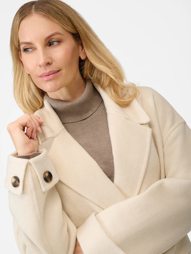 RICANO Wollmantel »Wollmantel Elodie« Handgefertigt, aus feinster Double-Face Wool